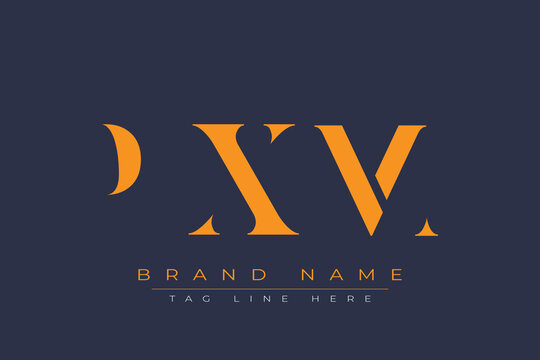 PXM abstract letter logo design. This logo is designed by three abstract letters.