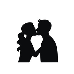 silhouette of a couple