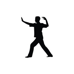 vector silhouette of a man