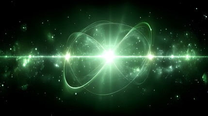 Fototapeta premium An artistic rendering of energy and light. It encapsulates the dynamic and intricate world of the core or a bright celestial body.