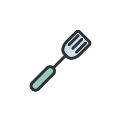 Spatula icon. Spatula Symbol sign for mobile concept and web design. Vector icon, Logo illustration, Vector graphics