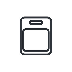 Cutting Board icon. Cutting Board Symbol sign for mobile concept and web design. Vector icon, Logo illustration, Vector graphics