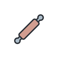 Rolling Pin icon. Rolling Pin Symbol sign for mobile concept and web design. Vector icon, Logo illustration, Vector graphics