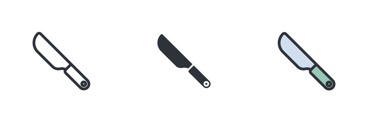 Knife icon. Knife Symbol sign for mobile concept and web design. Vector icon, Logo illustration, Vector graphics