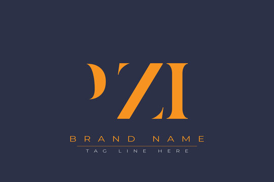 PZI abstract letter logo design. This logo is designed by three abstract letters.