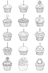 Collection of Pin cushions coloring book vector designs, Pin cushions vector image