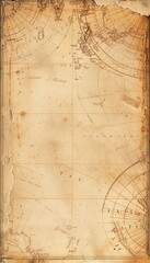 Vintage Travel Postcard Design with Aged Paper and Subtle Stamp Patterns