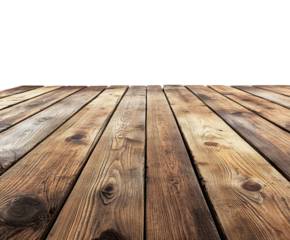 Captivating wood plank flooring interior bright angled isolated on transparent background, png