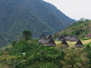 Wae Rebo village, Indonesia - 20 Sept 2024: Wae Rebo is an old Manggaraian village, situated in...
