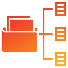 Organize Glyph Gradient Icon