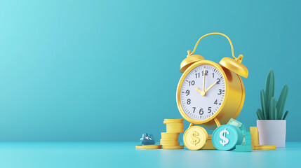 Check in every day and get a bonus and cash prize, salary schedule, plan payment concept, cartoon creative icon design isolated on blue background, 3d rendering