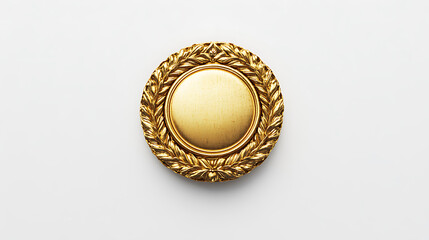 3d gold medal isolated on white background