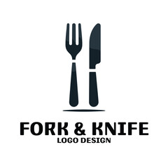 Fork and knife Vector Logo Design