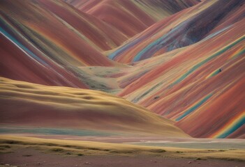mountain montana siete colores peru rainbow vinicunca region cusco background america orange rock peak hike cuzco andes colorado tour tourism red cloud colourful sky peruvian scenery nature high