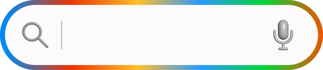 3d 짧은 라운드 검색창