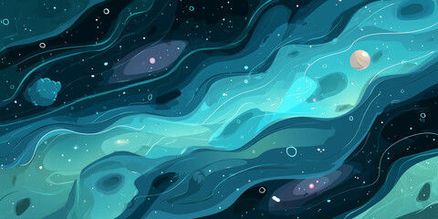 cosmic mystic galaxy background