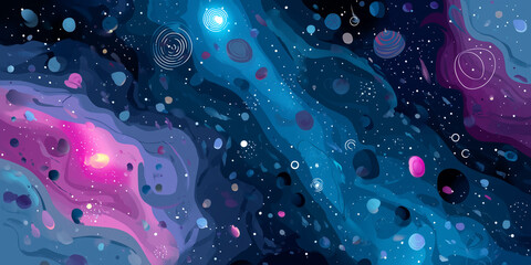 cosmic mystic galaxy background
