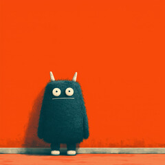 Cute monster illustration
