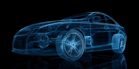 Technology car abstract background