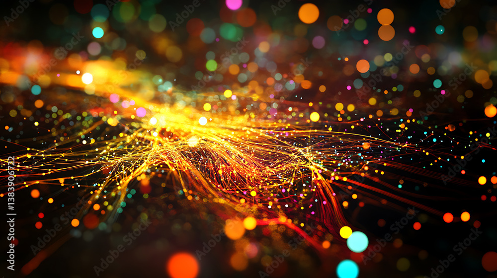 Leinwandbilder global communication and networking effect, connection and communication concept