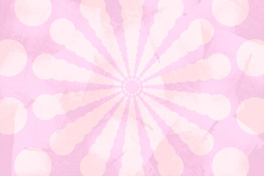 Radiant Retro Pink Abstract Background with Radial Design