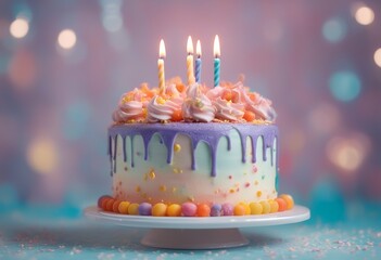 17th birthday colorful isolated year pastel background cake seventeenth 17 happy number children anniversary 7 decoration celebration pie greeting card template cupcake sweet candle party gift