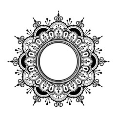 Round mandala design