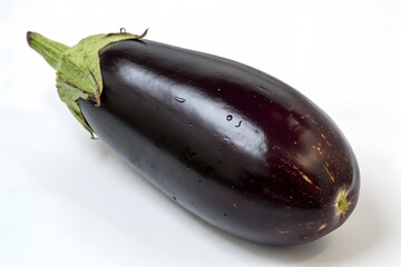 eggplant on white background