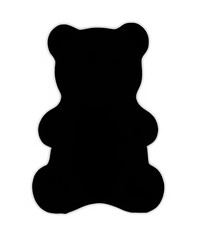 teddy bear black silhouette 