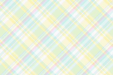 Fototapeta premium Handmade check tartan seamless, give plaid texture background. Romance pattern fabric textile vector in light and white colors.