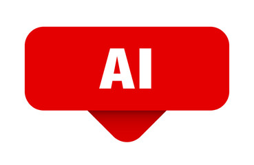 ai sticker. ai sign on transparent background