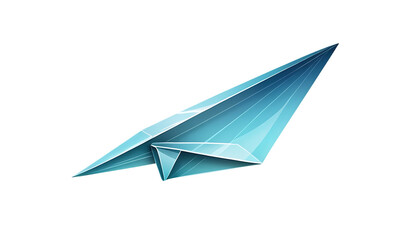 Naklejka premium Glass paper plane icon light illustration accessories png