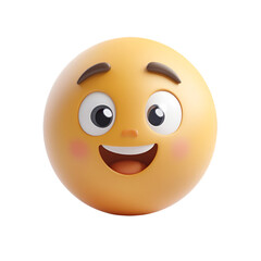 Cute Emoji 3D Render