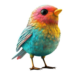 Colorful Cartoon Bird