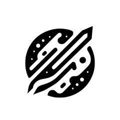 Abstract Black and White Logo, Geometric Design, Modern Graphic