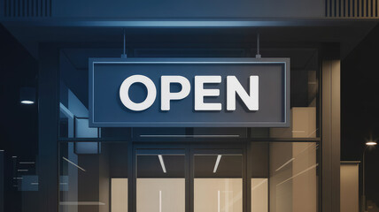 Obraz premium Open for Business: Illuminated 