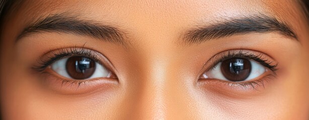 Naklejka premium A woman's closeup photos in a collage, showing before and after blackhead treatment results