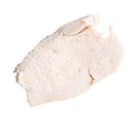 Piece of chicken meat isolated on white