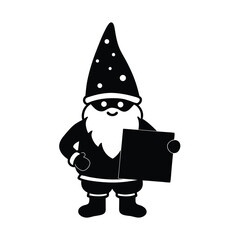 snowman with black hat