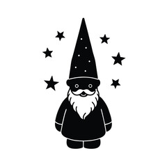 snowman with black hat