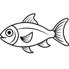 vector illustration of a fish