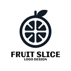 Fruit Slice Vector Logo Design