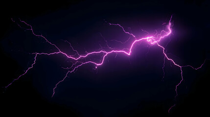 Abstract Pink Lightning Effect On Dark Background