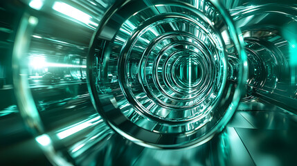 Exploring augmented reality without devices in a futuristic environment abstract digital art virtual space immersive technology