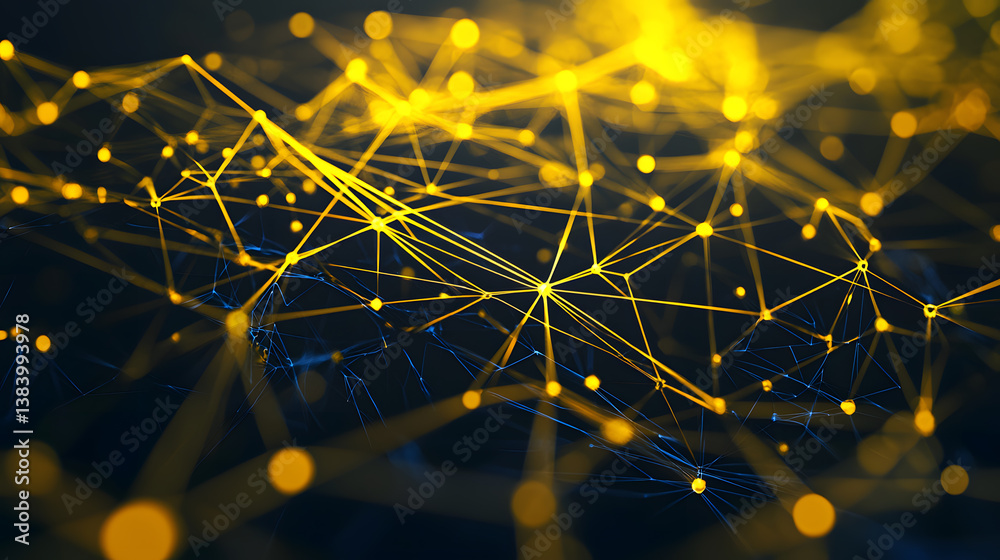 Poster blockchain cybersecurity visualization encryption networks in a digital environment
