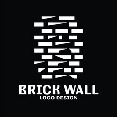 Brick Wall Vector Logo Design