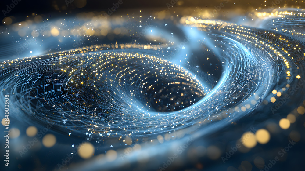 Poster quantum computing visualizations multidimensional data dynamics in abstract digital space