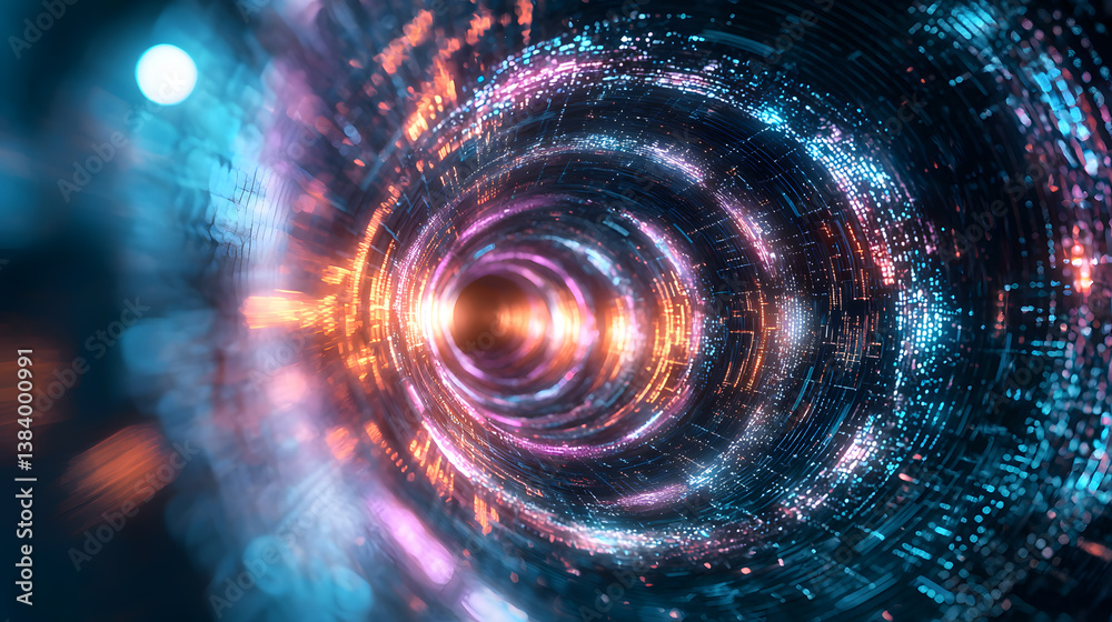 Poster quantum computing and multidimensional data visualization exploring the depths of technology in a di