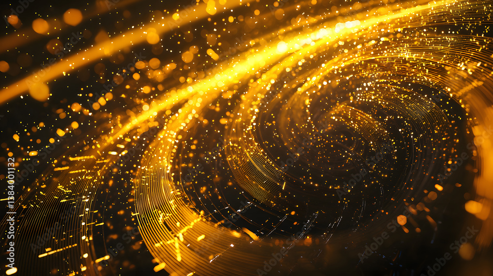 Poster quantum computing and multidimensional data visualization digital realm abstract graphics modern env