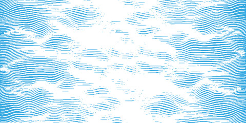 vintage grunge striped blue waves background,  illustration design element